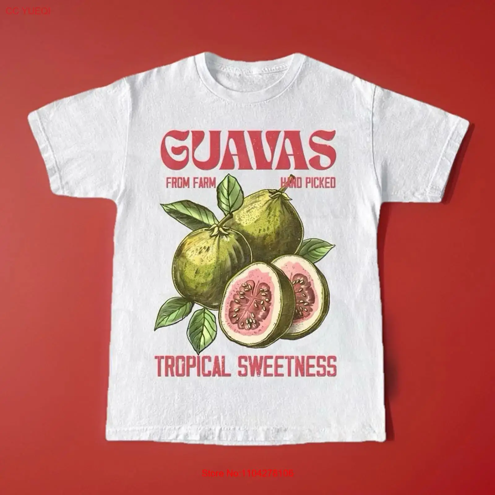 Commercial Printing Labels - Koszulka Guavas Retro Commercial Nowa S