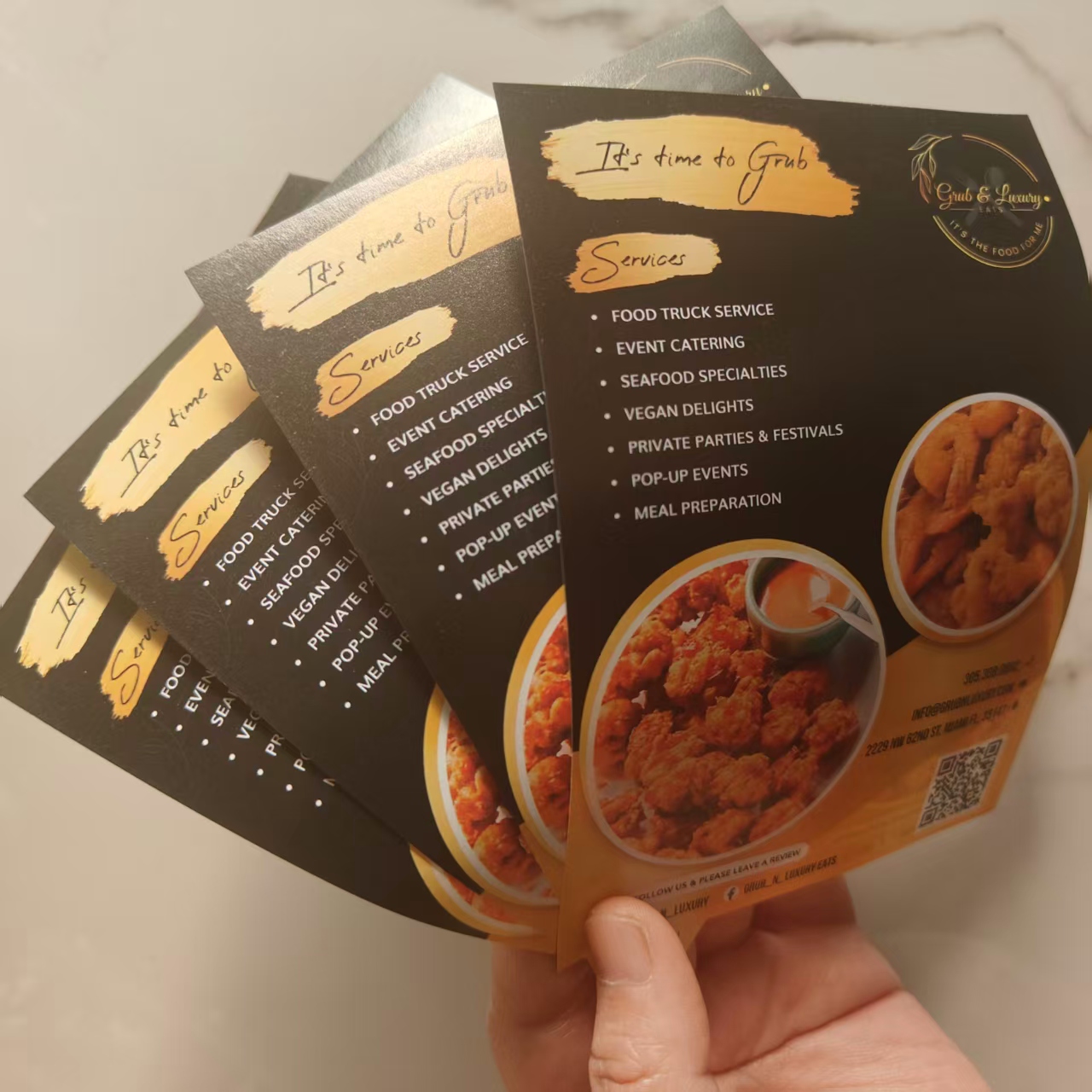 Commercial Flyer Printing - 500 sztuk personalizowanych ulotek reklamowych A5