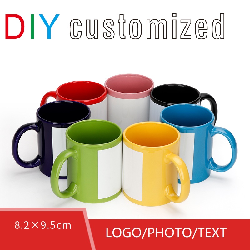 Sublimation Mug Blank - Czarny kubek DIY LOGO Ceramiczny kubek