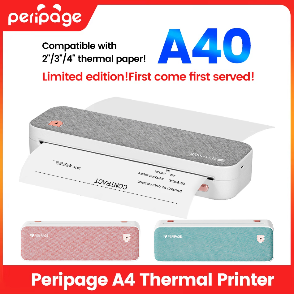 Commercial Book Printing Machines - Портативный принтер Peripage A4, переводная бумага,