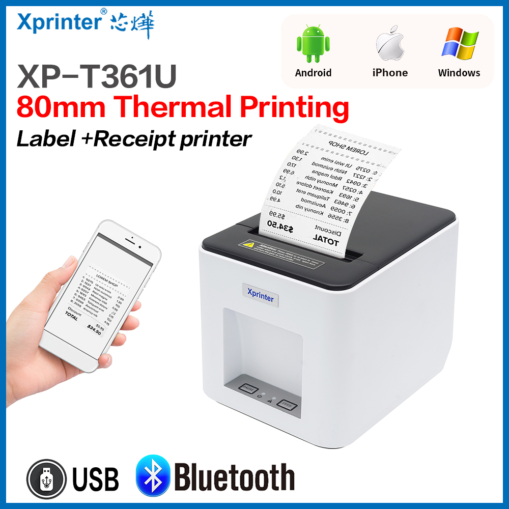 Commercial Book Printing Machines - Xprinter 361B naklejka z kodem kreskowym