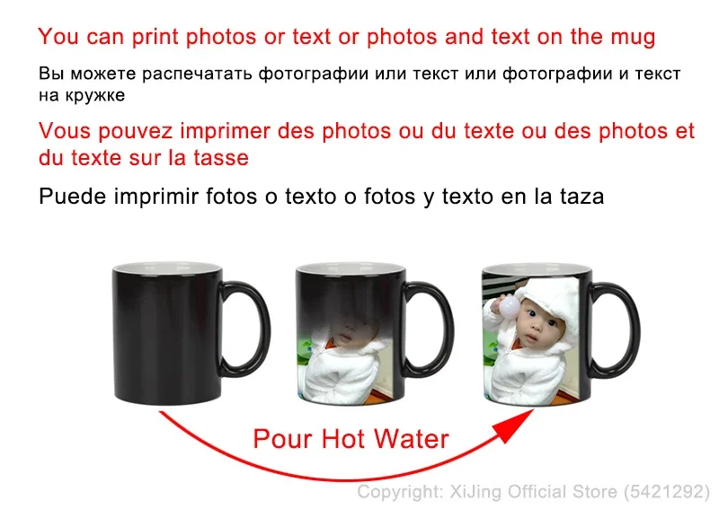 DIY zdjęcie czarny kubek magic – Sublimation Mug Blank recenzja i cena