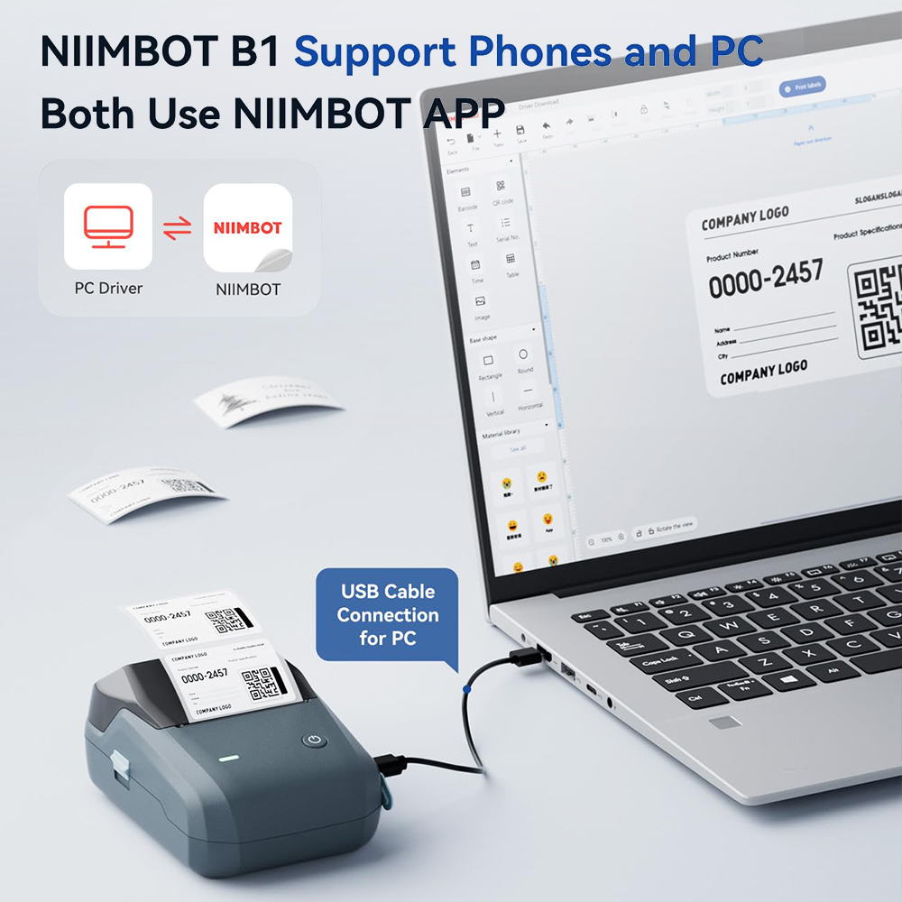 NIIMBOT B1 Przenośna Drukarka  – Commercial Printing Labels recenzja i cena